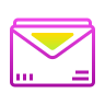 Pink envelope icon