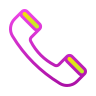 Pink telephone icon